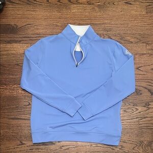 PETER MILLAR youth L / adult S Light Blue Quarter-Zip Pullover